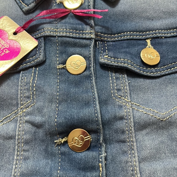 Pink Latte Jean Jacket Size 4/5 NWT - Picture 3 of 5